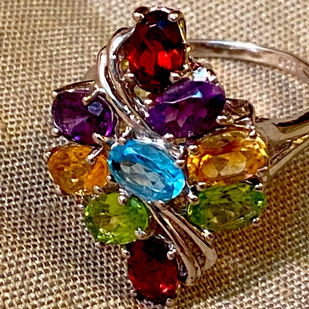 Multi Gem Ring - image 1